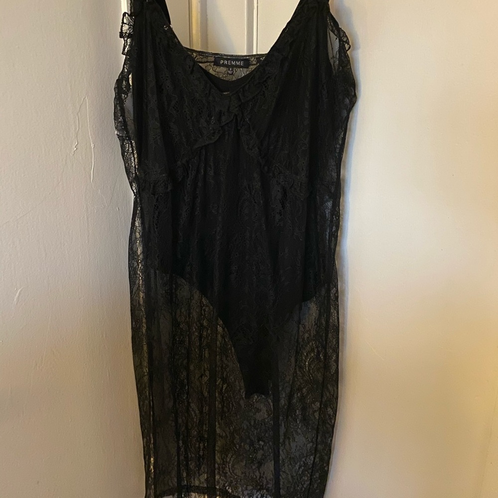 PLUS SIZE PREMME lace dress with bodysuit